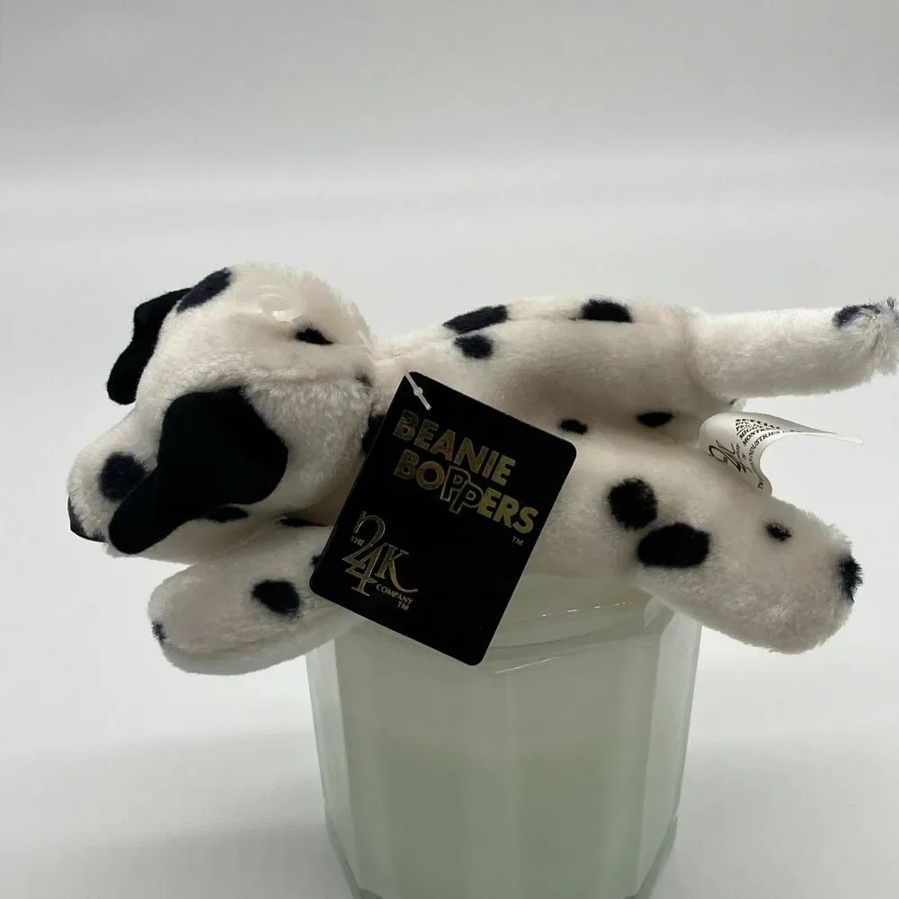 24K Beanie Boppers Smokey the Dog 1997‎ Plush Stuffed Animal Toy Brand New